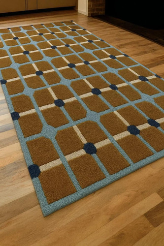 Hand tufted wool rug - hand-tufted,