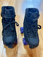 Custom UK7 Roces Quad Roller Skates Airwave Wheels Suregrip Plates Rio Bearings 