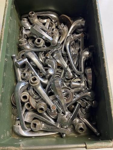 Chrome interior window crank - window,