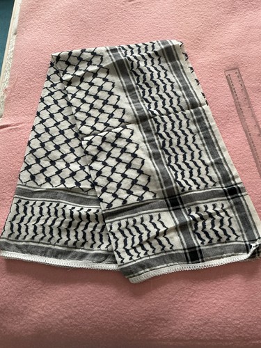 Classic grey keffiyeh scarf - scarf,