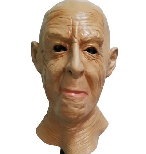 Realistic old man mask latex - old,