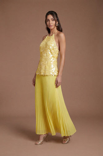 Coast yellow fit flare - yellow,