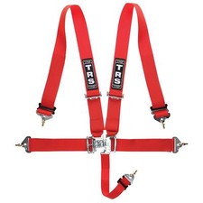 TRS Nascar Saloon Autograss Car Circuit Race Racing 5 Point Harness - Red