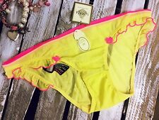 La Senza Sexy Landry Yellow Rainbow Heart Brief XS S M