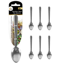 6pc Stainless Steel Tea Spoons