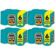Heinz Beanz Baked Beans In Tomato Sauce Rich Flavour Tin Cans Big Pack 24 x 415g
