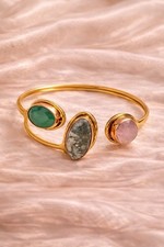Gold bangle with - bangle, unique