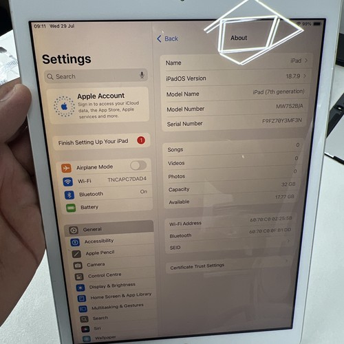 Apple ipad 7th generation 32gb - ipad,