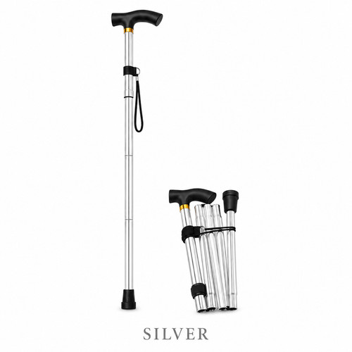 Folding walking stick - folding,