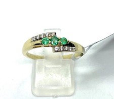 New 9CT Gold Zambian Emerald &