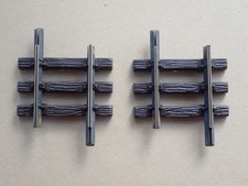 2 x Vintage LGB STRAIGHT TRACK  75MM - part 1007/10070 - used - cleaned