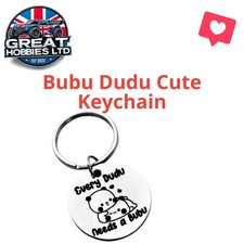 Cute bubu dudu couple keychain - bubu,