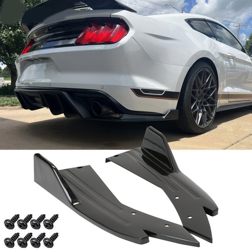 Gloss rear bumper diffuser - bumper,