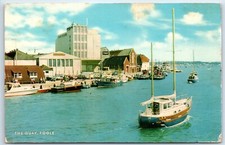 Postcard Poole The Quay Dorset England posted 1975