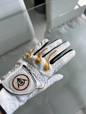 New Dunlop Tour Premium Leather Left Hand Golf Glove White Size Small