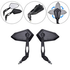 Motorcycle Folding Rearview Wing Mirrors 10mm For Yamaha Honda Suzuki Kawasaki