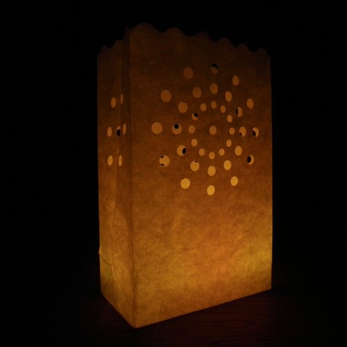 20cm sunburst candle - 20cm, bags