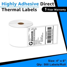 4X6 250/500 Labels Direct