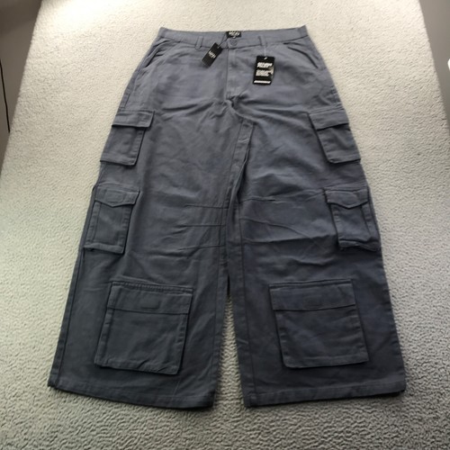 Boohoo man pants mens gray - boohoo, 36
