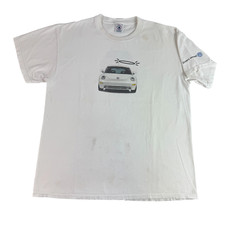 Vintage Volkswagen Bug Beetle Car T Shirt Angel vs Devil Drivers Wanted White XL