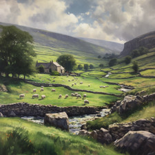 Yorkshire Dales Oil Painting