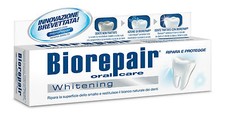 Biorepair® whitening toothpaste repairs tooth enamel cracks Fluoride-free