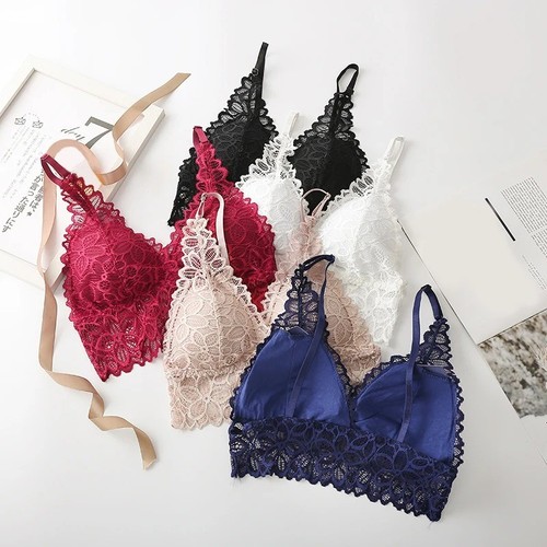 Women lace bralette wireless - women's,