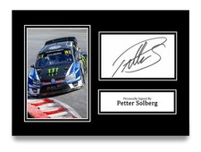 Petter Solberg Hand Signed A4