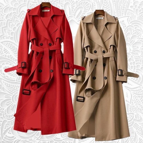 Women double breasted long - women's,