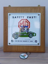 MG Magnette 1933 reproduction enamel sign with matching keyring