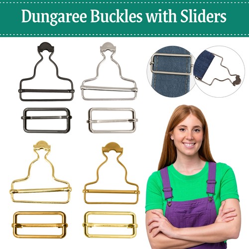 Metal dungaree buckles - metal,