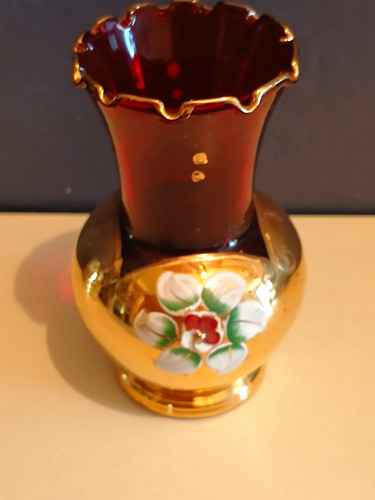 Vintage murano italy red - vintage,