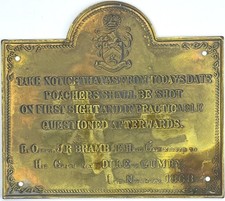 Duke of Gumby Brass Plaque