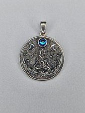 Triple Moon Goddess Pendant