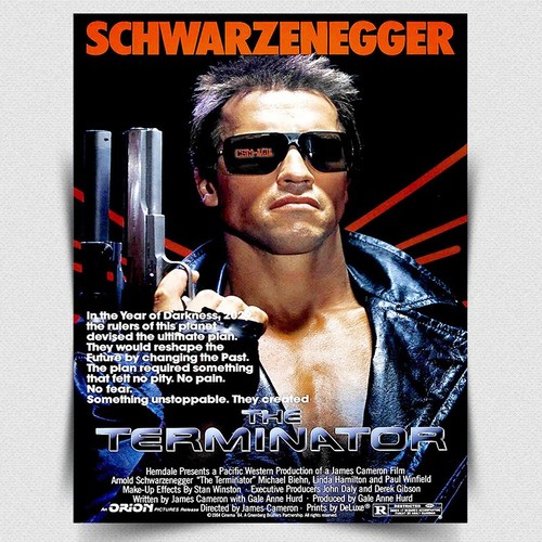 Terminator metal sign - metal, wall