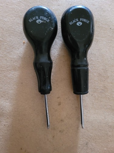 Two small vintage black forge - two,