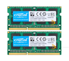 Crucial 2x4GB 2RX8 PC3-8500 DDR3 1066Mhz SODIMM Laptop  RAM Memory imac2009"