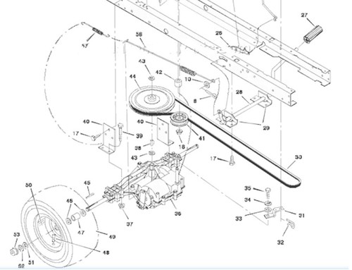 Murray mower 125 wheel - mower,