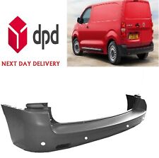 Citroen Dispatch 2016-2022 Rear Bumper Centre With PDC Sensor Holes Black