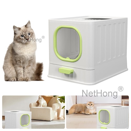 Large cat litter box pet - box,