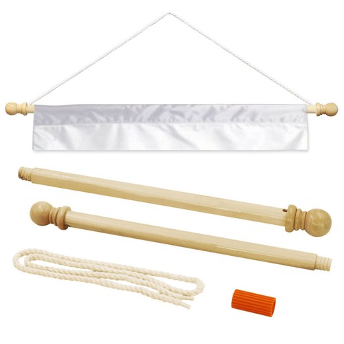 Inch wood banner - 36, pole