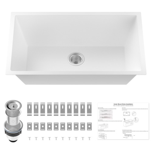 Large undermount kitchen sink - undermount,