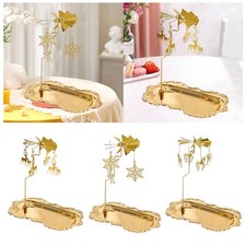 Rotating Tray Candle Holder Afternoon Tea Cake Elegant Snack Holiday Perfume