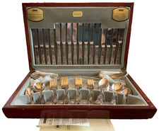 Viners King Royal 58-Piece Silver Plated Canteen Serves 8 – Boxed Set Fabulous