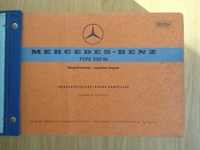Mercedes-Benz Ponton 220SE Spare Parts List 1960