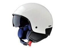 Piaggio PJ1 White Open Face Motorcycle Helmet With Visor New 605918M0