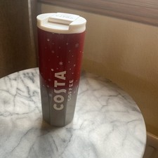 Costa Coffee Stainless Steel Xmas Travel Cup