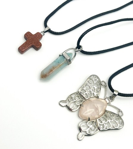 Gemstone pendant necklace - gemstone,