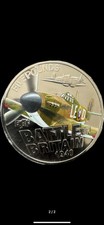 2010 Guernsey Five Pounds £5 Coin Hawker Hurricane Battle of Britain Coloured