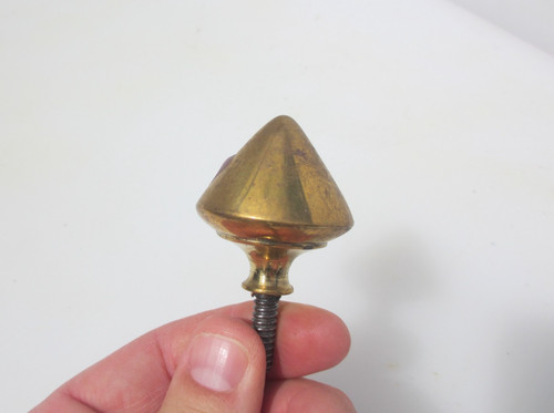Antique brass furniture finial - antique,